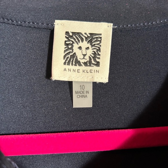 Anne Klein Long, Lace Sleeve Shift Dress - Picture 4 of 4